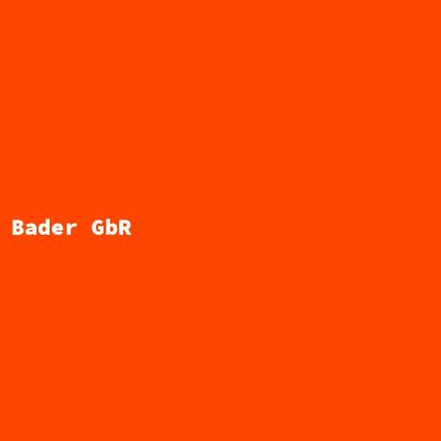 Hersteller: Bader GbR
