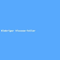 Klebriger Viscose-Teller