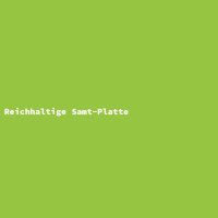 Reichhaltige Samt-Platte