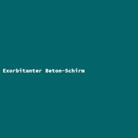 Exorbitanter Beton-Schirm