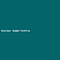 Enormer Gummi-Schirm