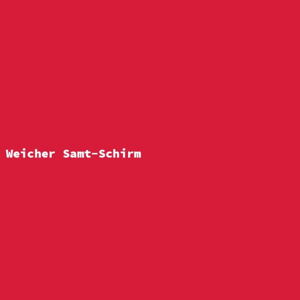 Weicher Samt-Schirm