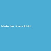 Schmieriger Bronze-Bikini