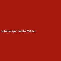Schmieriger Wolle-Teller