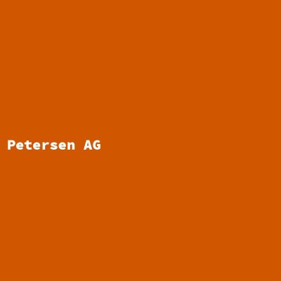 Hersteller: Petersen AG