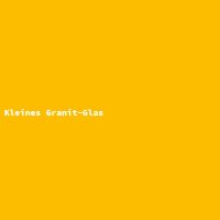 Kleines Granit-Glas