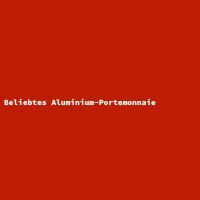 Beliebtes Aluminium-Portemonnaie