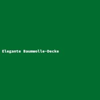 Elegante Baumwolle-Decke