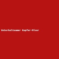 Unterhaltsamer Kupfer-Mixer