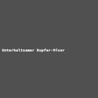 Unterhaltsamer Kupfer-Mixer