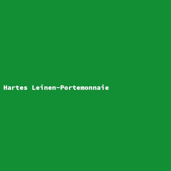 Hartes Leinen-Portemonnaie