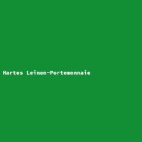 Hartes Leinen-Portemonnaie