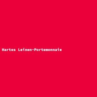 Hartes Leinen-Portemonnaie