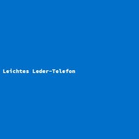 Leichtes Leder-Telefon