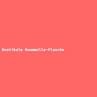 Rustikale Baumwolle-Flasche
