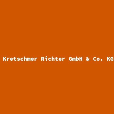 Hersteller: Kretschmer Richter GmbH &amp; Co. KGaA