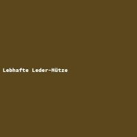 Lebhafte Leder-M&uuml;tze