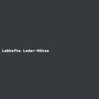 Lebhafte Leder-M&uuml;tze