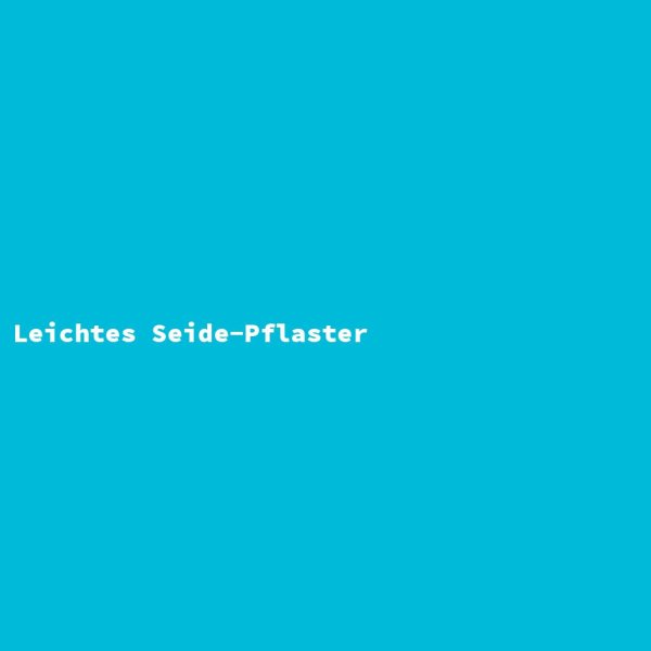 Leichtes Seide-Pflaster