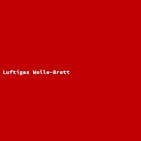 Luftiges Wolle-Brett