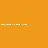 Eleganter Seide-Klositz